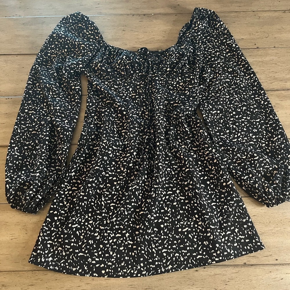 Floral puff sleeve dress
